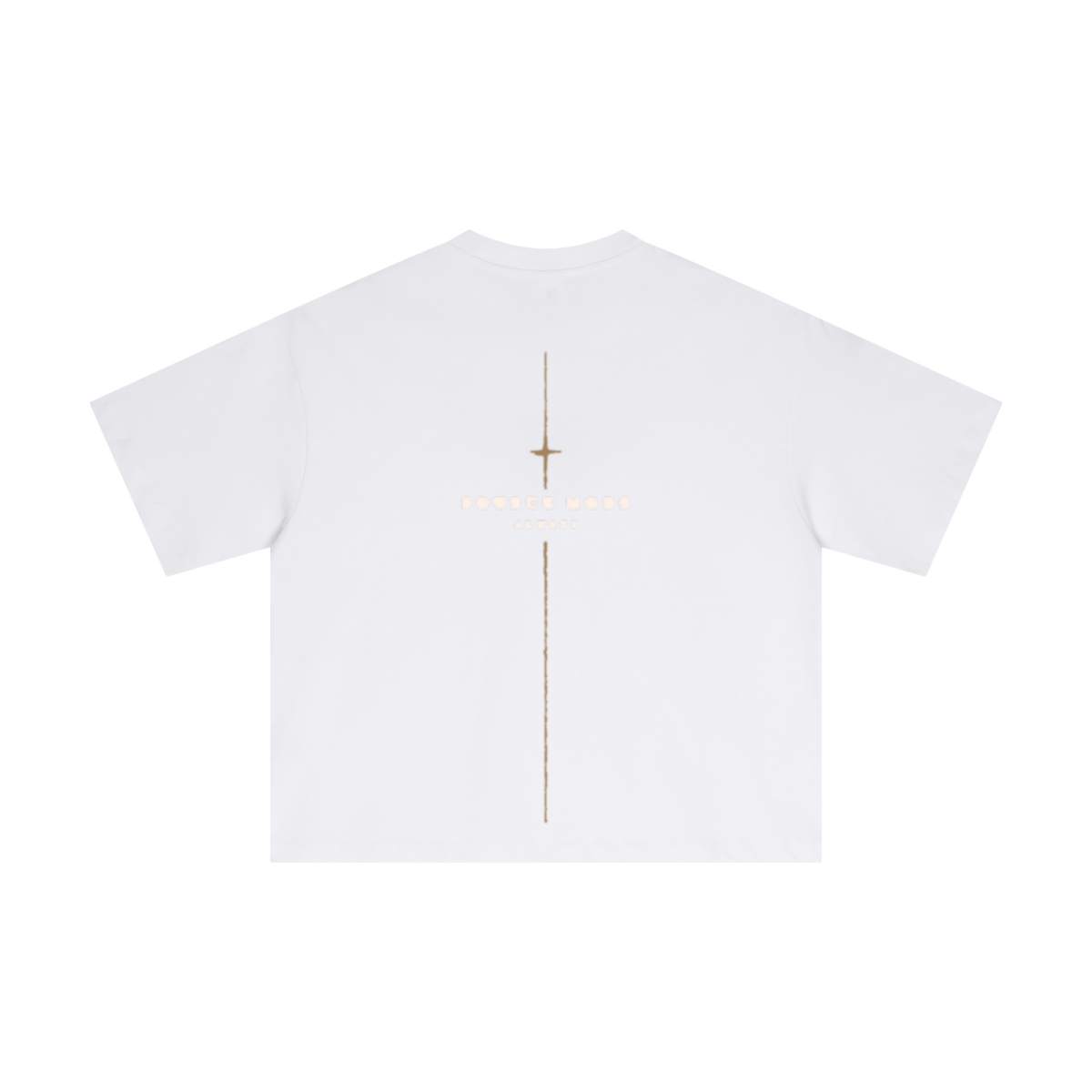 Mehr Liebe Boxy T-Shirt in Weiß – zweite Ansicht, Source Mode