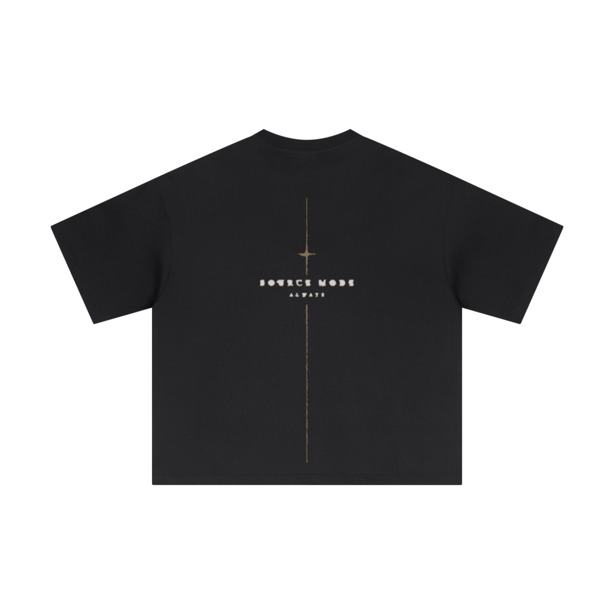 Mehr Liebe Boxy T-Shirt in Schwarz – zweite Ansicht, Source Mode