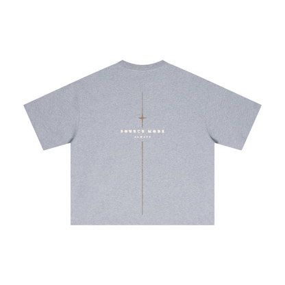 Mehr Liebe Boxy T-Shirt in Grau meliert – zweite Ansicht, Source Mode