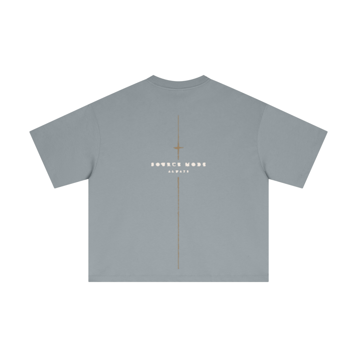 Mehr Liebe Boxy T-Shirt in Rauchgrau – zweite Ansicht, Source Mode