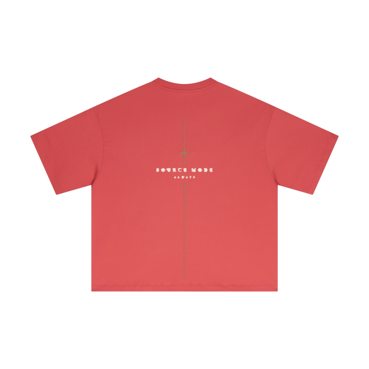 Mehr Liebe Boxy T-Shirt in Orange – zweite Ansicht, Source Mode